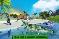 Jogo de ataque de água de crocodilo com fome Screen Shot 11