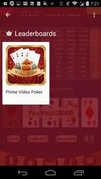 Prime Video Poker Screen Shot 5