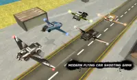 Futuristic Flying Car Stunts Extreme Shooting Game Screen Shot 1