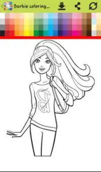 How to color princess barbi (painting games girls) Screen Shot 1