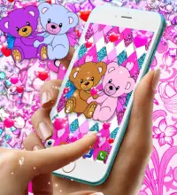 Teddy bear live wallpaper Screen Shot 6