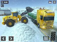Offroad Snow Trailer รถบรรทุกเกมขับรถ 2020 Screen Shot 9