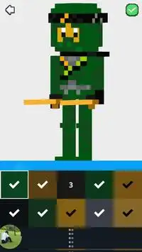 3D Superhero Lego Color by Number - Pixel art Screen Shot 6