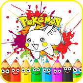 Pokemon Character Coloring Book for Children