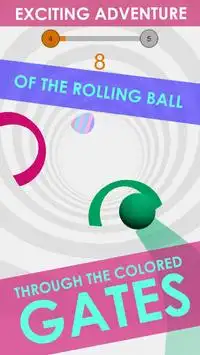 أنابيب ملونة - ألعاب الكرة عداء Screen Shot 4
