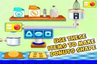 डोनट मेकर - बेकरी पाक कला गेम Screen Shot 3