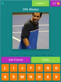 Tennis / Quiz Numéro 1 mondial Screen Shot 7