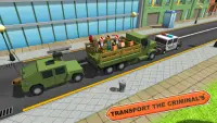 Blocky Vegas Crime Simulator:Prisoner Survival Bus Screen Shot 6