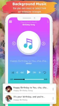 Birthday Video Maker with Song and Name Screen Shot 2
