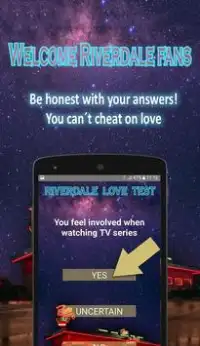 Riverdale LOVE TEST tv series. Archie or Jughead Screen Shot 2
