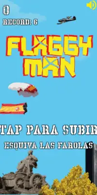 Flaggy Man: Paracaidista vs Farola Screen Shot 0