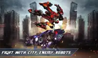 Angry Bull Attack Robot Transforming: Bull Games Screen Shot 4
