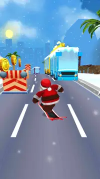 Subway Santa Runner Surf Screen Shot 2