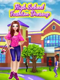 高校ファッションガール - ドレスアップゲーム Screen Shot 5