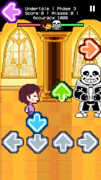 Undertale but FNF gameplay Screen Shot 2