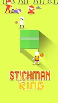 Stickman King : Ping Pong Screen Shot 2