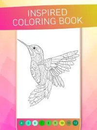 Antistress Coloring By Numbers For Adults Screen Shot 1