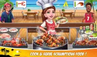 Super Chef Beach Bbq Kitchen Story Cooking Games Screen Shot 5
