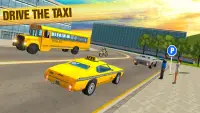 Mad Taxi Driving Simulator 3D Screen Shot 2
