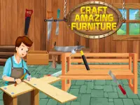 Carpenter Furniture Shop: House Wooden Craft Maker Screen Shot 0
