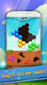 Hexa Puzzle! Fun Block Puzzle Screen Shot 1