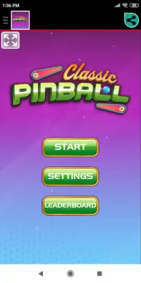 Classic Pinball Game Screen Shot 1