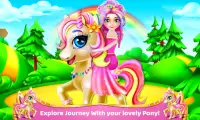 Princess Pony Makeover:Unicorn Salon Screen Shot 3