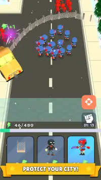 Crowd Defense: Police Clash! Screen Shot 0