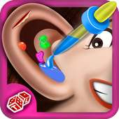 耳の医者 - 子供の女の子のゲーム
