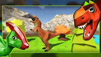 Dino Hunting: Cube World 3D Screen Shot 2