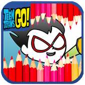 Titans Go : Coloring Game