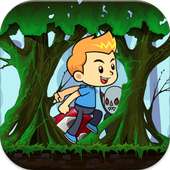 Lost Boy in wood