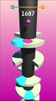 Helix Free Brawl - High Tower Jumpy Ball Drop Game Screen Shot 2