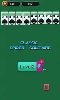 Spider Solitaire Screen Shot 3