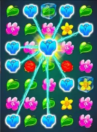 फूल खिलना खेल: रंग मैच फूल खेल मुक्त Screen Shot 3