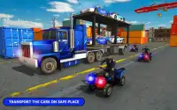 US Police Car Transporter Cruise Ship Simulator Screen Shot 2