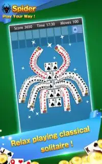 Solitaire - Spider Card Game Screen Shot 1