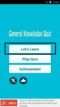 General Knowledge Quiz Screen Shot 4
