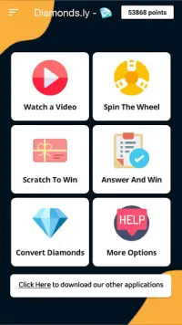 Diamondly - Win Free Diamonds For FF Screen Shot 1