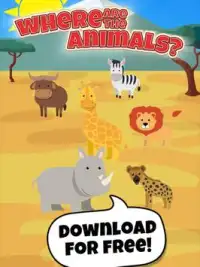 Where are the animals? - Educational Game for Kids Screen Shot 11