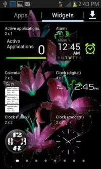 Purple Flowers Live Wallpaper Screen Shot 2