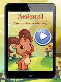 Animal Vocabulary Coloring Screen Shot 6