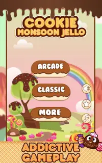 Cookie Monsoon Jello - Match 3 Puzzle Screen Shot 0