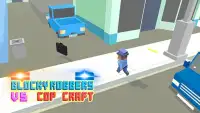 Blocky Robbers VS Cop Craft 3D Screen Shot 2