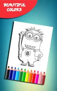 How to color Despicable Me (coloring game) Screen Shot 3