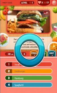 World Food Quiz Contest: Festival & Delicious Game Screen Shot 3