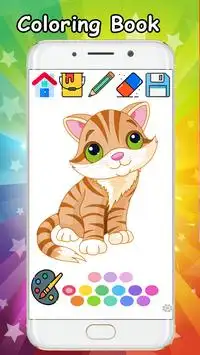 Kitty Cat Coloring Book - Coloring Cat kitty free. Screen Shot 4