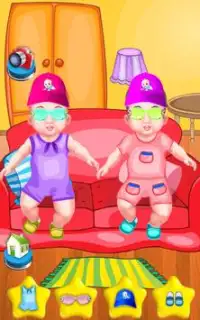 जुड़वां दाई लड़कियों के खेल Screen Shot 6