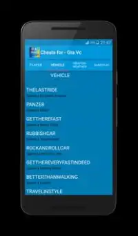 Cheats for Gta Vice City Plus Screen Shot 3