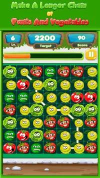 Fruits vs Vegetables: Match 3 Puzzle Game Screen Shot 1